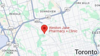 Map - Weston / Jane / Eglinton - Pharmacy + Clinic